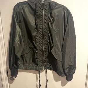 BB Dakota Olive Green Windbreaker Jacket